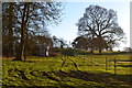 Sunset fields, seen from Mount Pleasant Lane