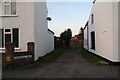 Public footpath down Brown