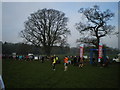 Start & Finish area - 2013 cross country races in Apley Park