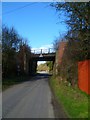 SU3045 : Railway bridge over Sarson Lane by Shazz