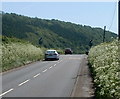 End of the 30mph speed limit along Redbrook Road, Monmouth