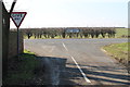 SK7261 : Junction on A616 near Caunton Common Farm by J.Hannan-Briggs