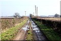 Public bridleway near Chapelhouse Farm. Poulton