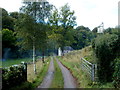 Entrance to Priory Mill camp site, Brecon