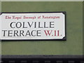 Street sign, Colville Terrace W11