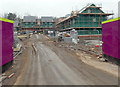 Llywelyn Road building site in mid February 2013, Cwmbran