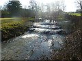 Ford and waterfall on the River Rhiw