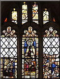 TL9361 : St Ethelbert, Hessett - Stained glass window by John Salmon