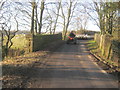 Road on bridge over Linburn Beck