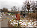 Post Box and Phone Box, corner of Heath Road and Hubbards Lane, Linton