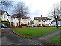 Wordsworth Avenue houses around a semicircle, Penarth 