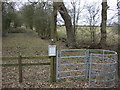 Footpath off Butterton Lane