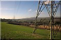 Farmland and pylons west of Marley Head