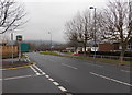 One-way traffic on Caradoc Road, Cwmbran