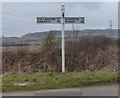SP7495 : Fingerpost along Harborough Road by Mat Fascione