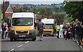 Olympic Torch changeover time on Burton Road