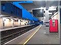 First light of a grey dawn at Woolwich Arsenal station