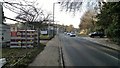 Temporary entrance to Dore & Totley station, from Abbeydale Road South