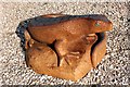 SJ1084 : Sand Lizard Sculpture at Gronant Dunes SSSI by Jeff Buck