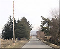 Straight moorland road east of Gawaun-y-Maglau