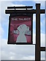 Sign for the Talbot pub, Atherton