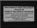 Sign outside Brethren