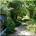 Footpath on the north side of the Duke of Beaufort bridge, Monmouth