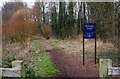 Entrance to Spennells Valley Nature Reserve, off Heronswood Road, Spennells, Kidderminster