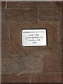 NU0346 : Plaque in wall of former Cheswick School by Graham Robson
