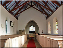 NT7938 : Inside the Parish Church of St Cuthbert, Carham by Walter Baxter