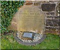 NS3975 : Gravestone of John Bell by Lairich Rig