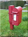 Maiden Newton: close-up of the little postbox