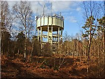 SU9061 : Black Hill water tower by Alan Hunt