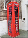 TQ2682 : Telephone Box outside Flats in Hall  Road, NW8 by David Hillas
