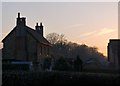 Sunset sky at Wotton, early March