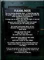 SP4416 : Notice on the side entrance by Graham Horn