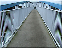 NT1272 : Newbridge motorway footbridge by Thomas Nugent