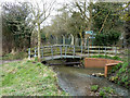 Footbridge over stream