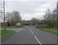 A30 roundabout junction with A3057