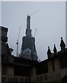 TQ3280 : The Shard rises above Southwark Cathedral by Rob Farrow