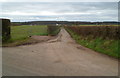 Field gates at a road junction SE of  Llanvair Discoed