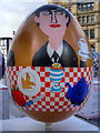 SJ8398 : Breakfast With The Beatles by Gordon Beswick and Harry Pye - Big Egg Hunt, Exchange Square by David Dixon