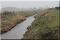 Honington Beck in a snowstorm