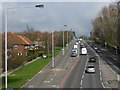 Reigate Avenue from a footbridge