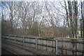 Fence by the railway line, South Godstone