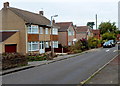 Eggshill Lane houses opposite a play area, Yate