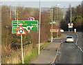 NY0076 : A780 approaching junction with A75 by David Dixon