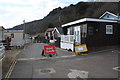 Landslip damage at Monmouth Beach