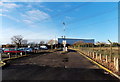 An entrance to a Solutia car park, Newport