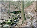 Footbridge across Crawstone Clough